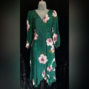 Floral Green Dress